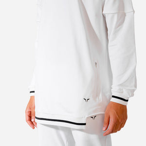 Hybrid Oversize Sweatshirt - White