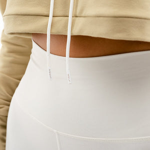 Vibe Crop Hoodie - Nude