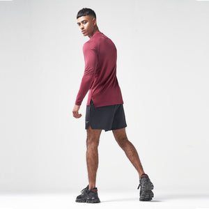 Essential Ultralight Full Sleeves Tee - Burgundy