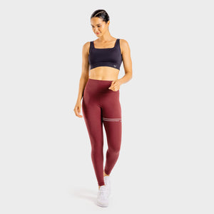 Flux Leggings - Maroon