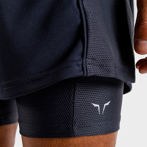 Hybrid 2-in-1 Shorts - Navy