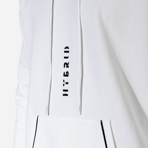 Hybrid Vertical Hoodie - White