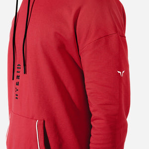 Hybrid Vertical Hoodie - Red