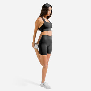 Limitless Plush Cycling Shorts - Black