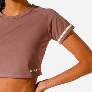 Hybrid Crop Top - Pink