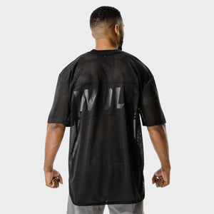 Code Oversized Mesh T-shirt - Black