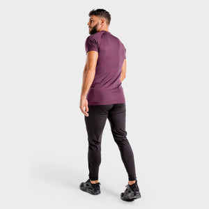 Wolf Seamless Tee - Burgundy