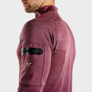 Wolf Running Top - Burgundy