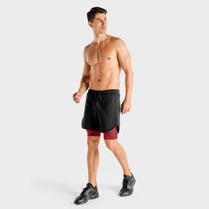 Superman 2 in 1 Shorts - Onyx