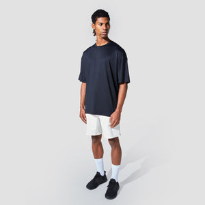 Graphic Wordmark Oversized Tee - Black