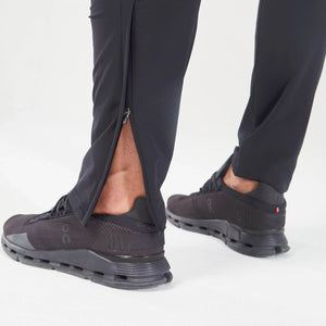 Statement Ribbed Smart Pants - Black