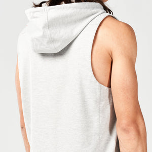 Code Hooded Tank -  Grey Marl