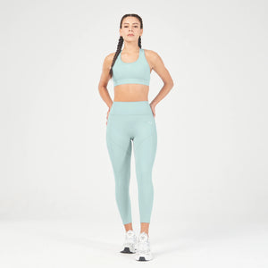 Essential Mid Impact Muscle Back Bra - Grey Mist