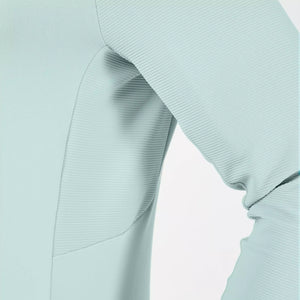Statement Ribbed Long Sleeves Tee - Grey Mist