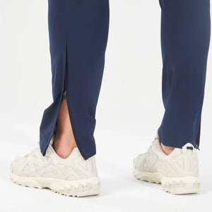 Statement Ribbed Smart Pants - Navy