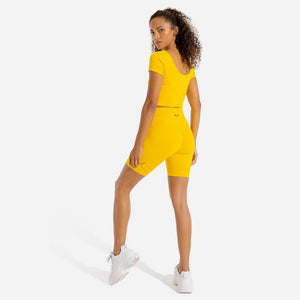 Vibe Cycling Shorts - Yellow