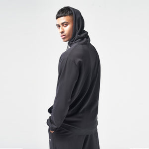 Essential Zipped Hoodie - Black