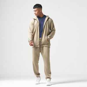 Essential Zipped Hoodie - Sand