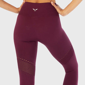 Infinity Seamless Workout Leggings - Grape