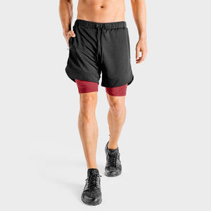 Superman 2 in 1 Shorts - Onyx