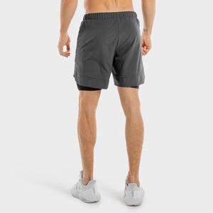 Limitless 2-in-1 Shorts - Charcoal And Black