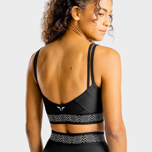 Wonder Woman Straps Sports Bra - Onyx