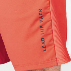 Statement Ribbed Flex Shorts - Paprika