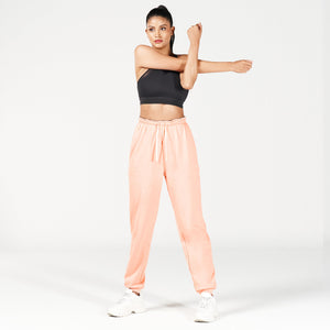 Waistband Surprise Joggers - Pink Rose