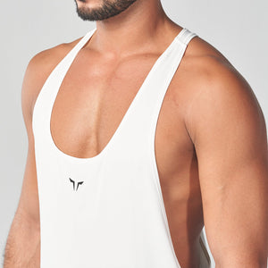 Essential Gym Stringer - Pearl White