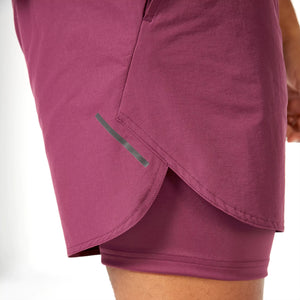 LAB360° TDry™ 2-in-1 Shorts - Grape