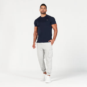 Golden Era New School Joggers - Light Grey Marl