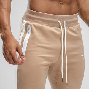 HYPE Joggers - Beige with White Panel