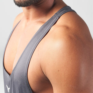 Essential Gym Stringer - Charcoal