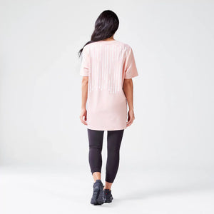 Code Oversized Drip Tee - Peach Whip Marl