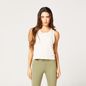 Code Mesh Back Tank - Light Cobblestone