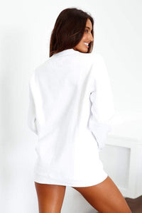 Crew Neck Jumper - White