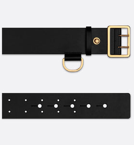 Dior Punk Belt • Black Matte Calfskin, 55 MM