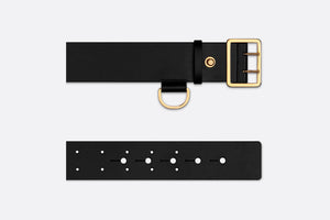 Dior Punk Belt • Black Matte Calfskin, 55 MM