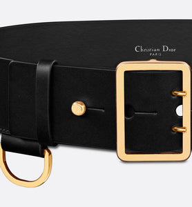 Dior Punk Belt • Black Matte Calfskin, 55 MM