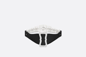 Dior Métamorphose Belt • Black Matte Calfskin and Silver-Finish Metal, 10 CM