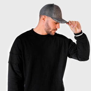 Peak Trucker Cap - Charcoal