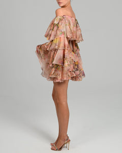 Madonna Skirt in Rose Silk