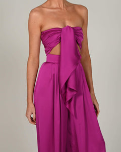 Natasha Trousers in Magenta Ready To Ship