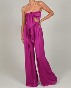 Natasha Trousers in Magenta Ready To Ship