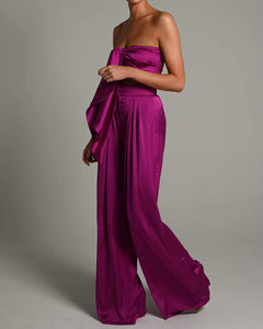 Natasha Trousers in Magenta Ready To Ship