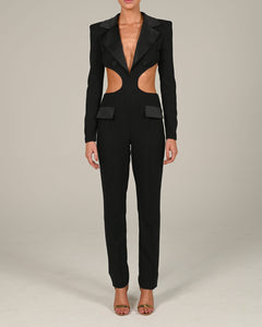 Ruby Jumpsuit in Black Ready To Ship