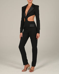 Ruby Jumpsuit in Black Ready To Ship