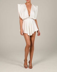 Yasmin Playsuit in Ivory Ready to Ship