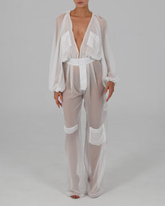 Alex Jumpsuit in Ivory