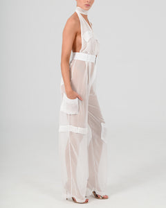 Alex Halter Jumpsuit in Ivory